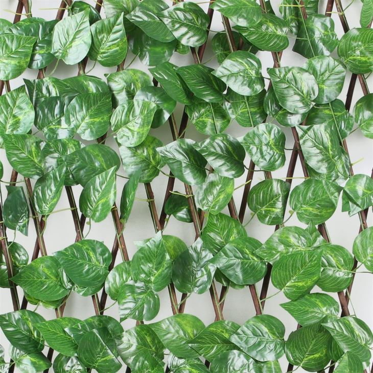Artificial Fence Greenery Foliage Leaves Fence